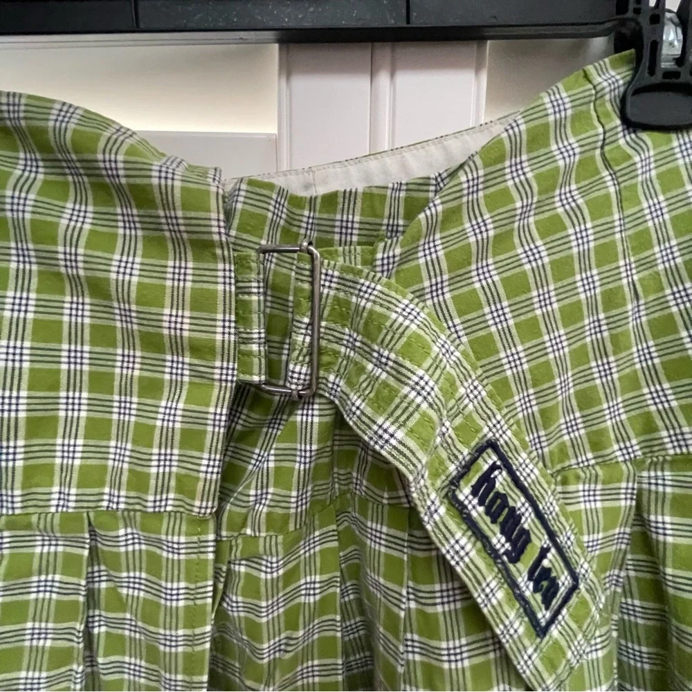 Hang Ten Green and White plaid pleated Skirt - Picture 3 of 5